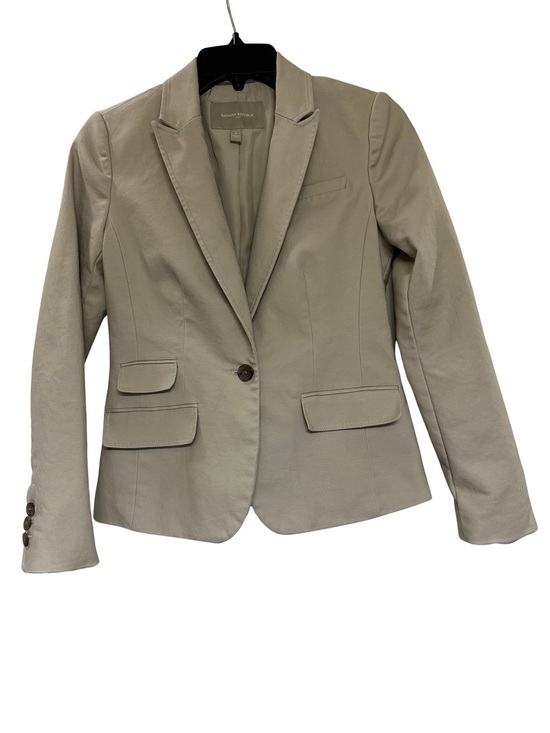 Banana Republic Jackets & Blazers - Banana Republic Khaki Blazer Petite 2 One Button Peak Lapel Office Work Career